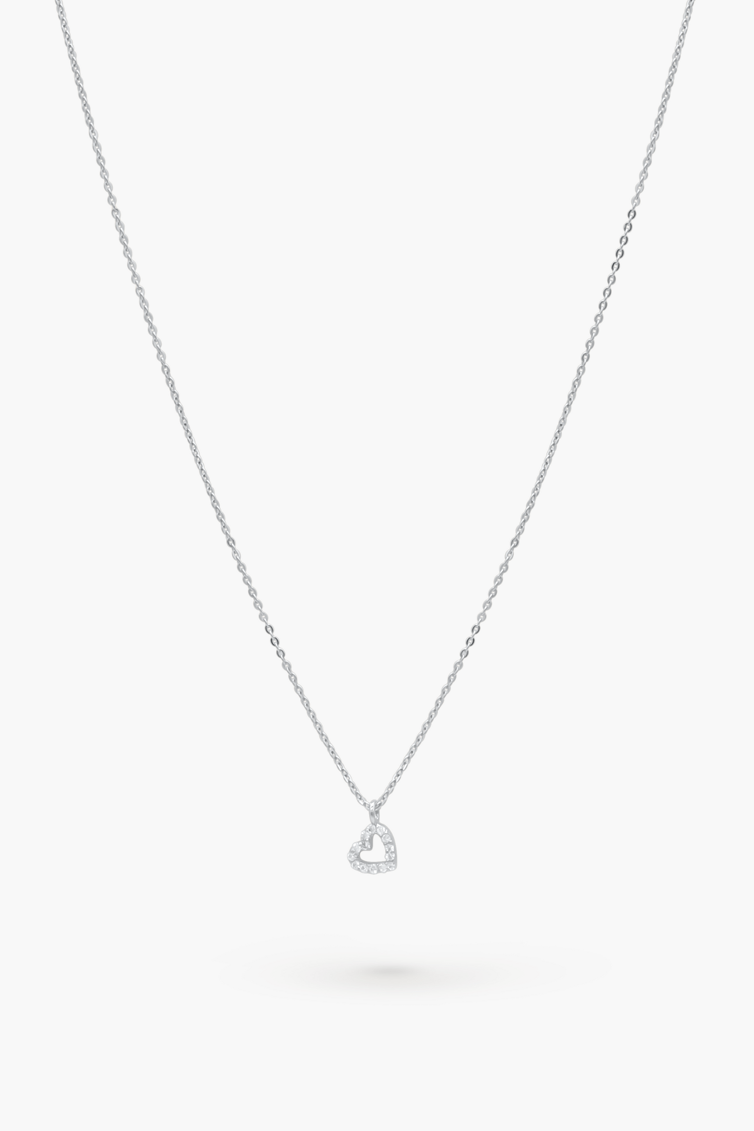 diamond heart necklace