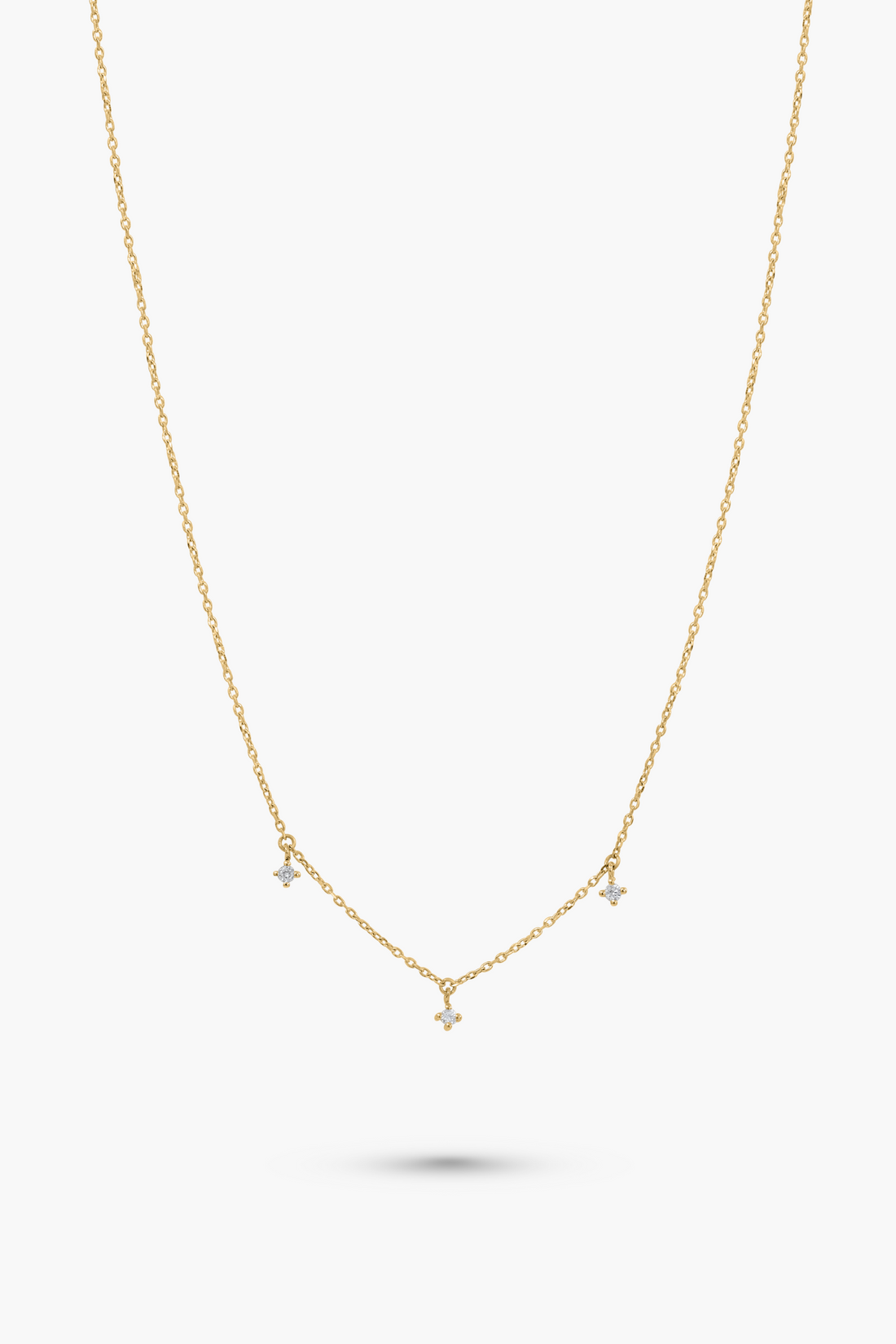 3 diamond necklace