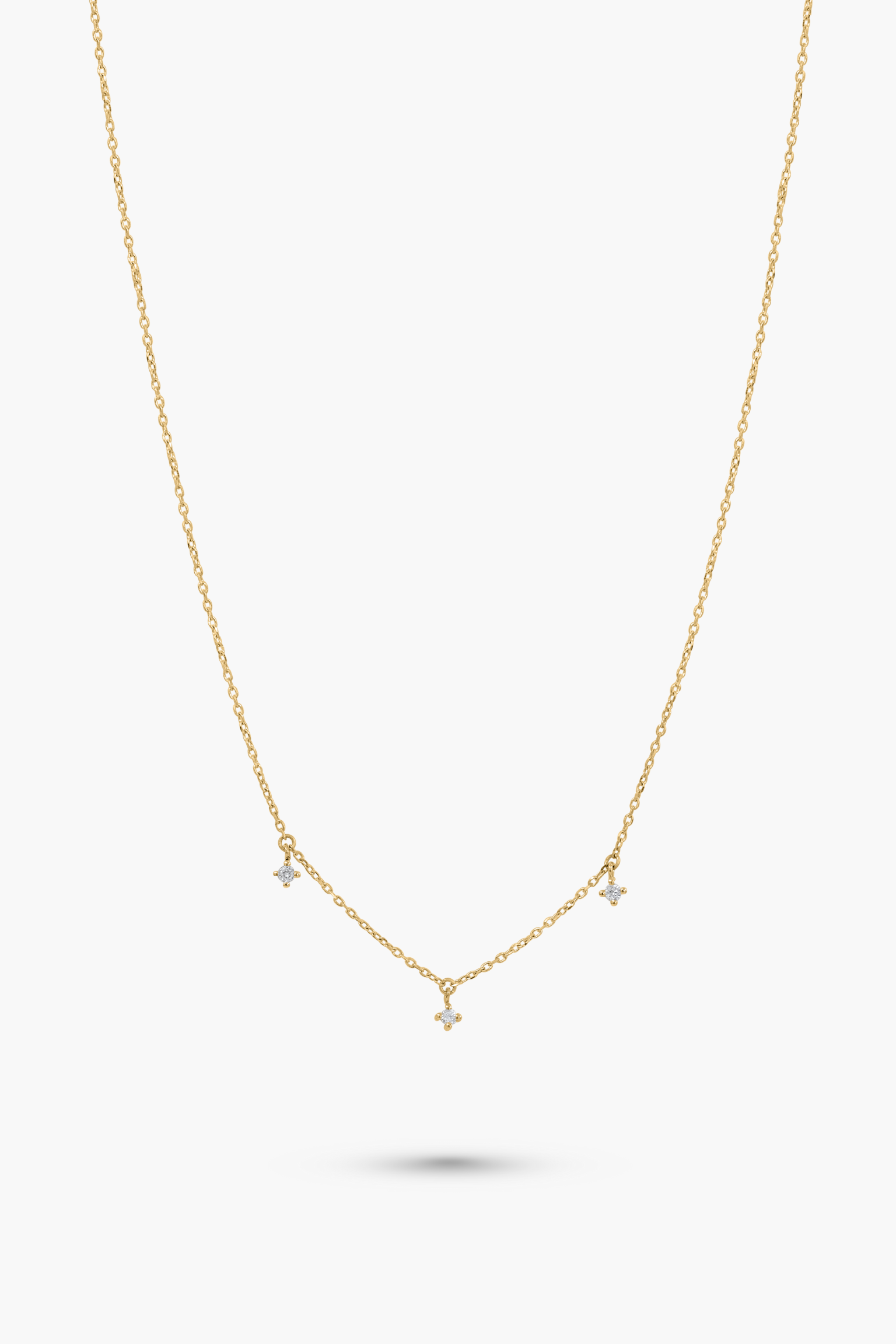 3 diamond necklace